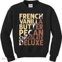 French Vanilla Butter Pecan Chocolate Deluxe Kids Sweatshirt thumb 0