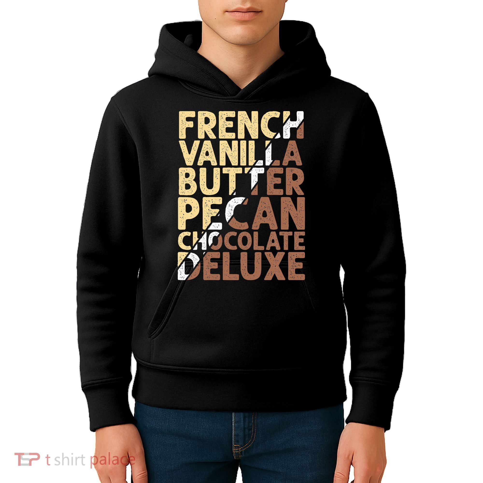 French Vanilla Butter Pecan Chocolate Deluxe Kids Hoodie