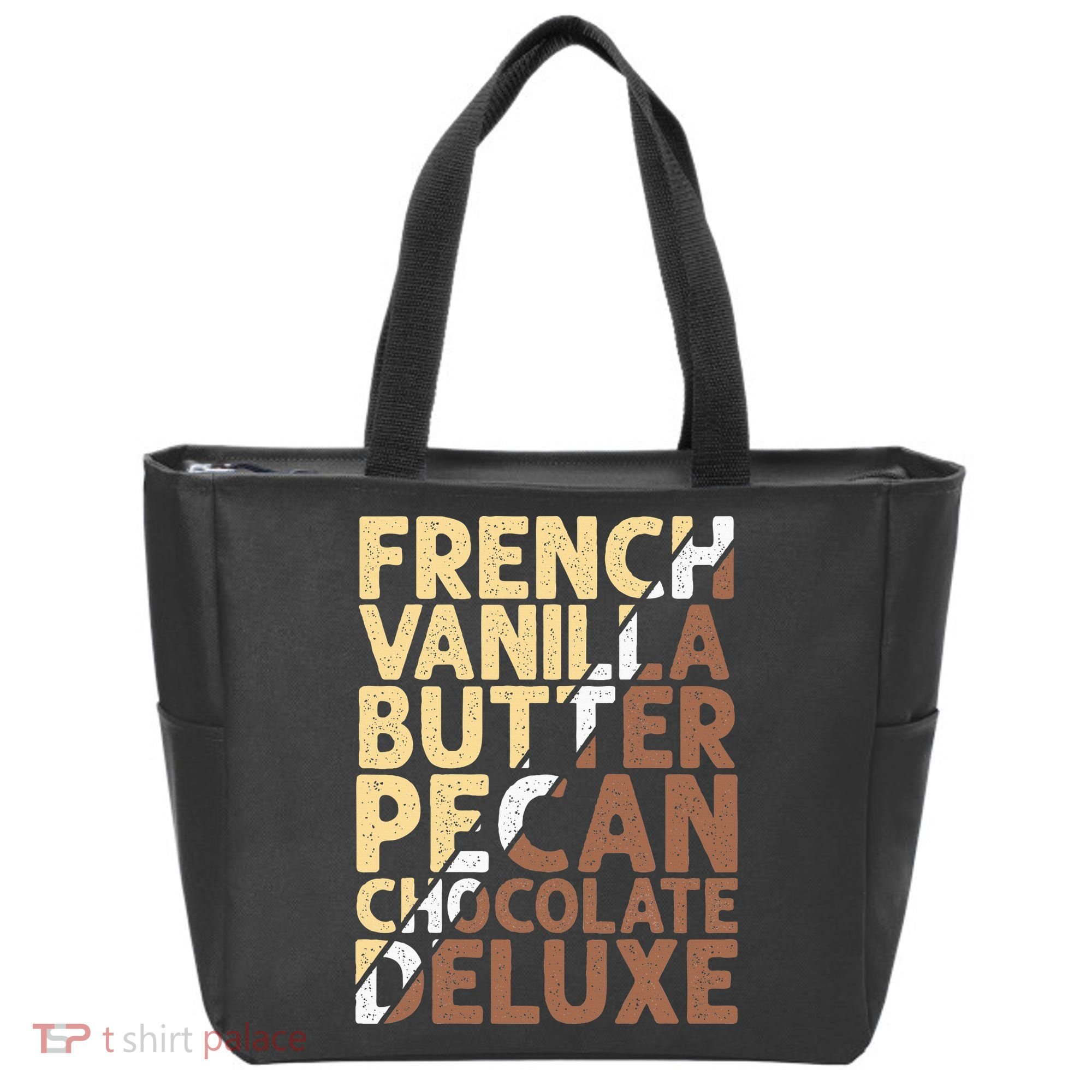 French Vanilla Butter Pecan Chocolate Deluxe Tote Bag