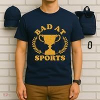 Funny Vintage Bad At Sports Trophy Award T-Shirt thumb 6