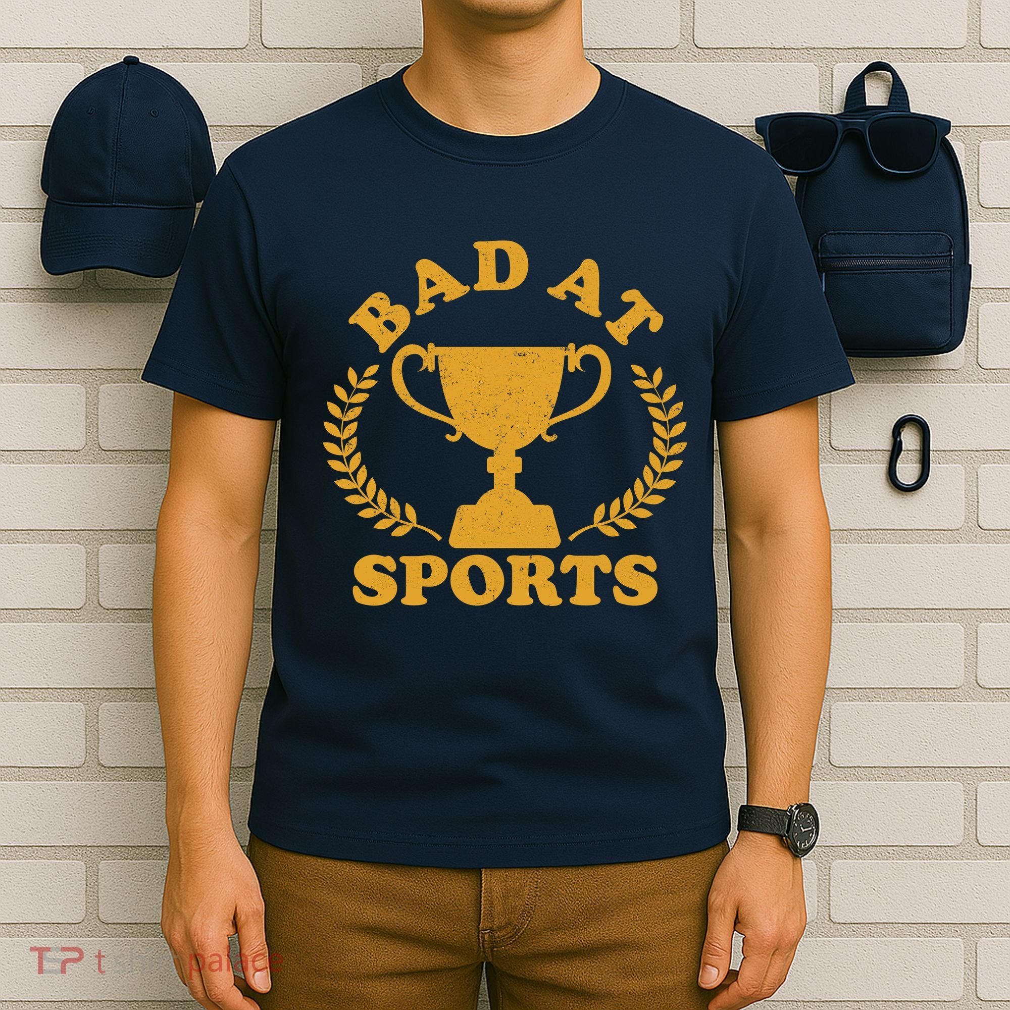 Funny Vintage Bad At Sports Trophy Award T-Shirt
