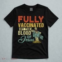 Fully Vaccinated By The Blood Of Jesus Funny Christian T-Shirt thumb 5