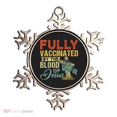 Fully Vaccinated By The Blood Of Jesus Funny Christian Ornament