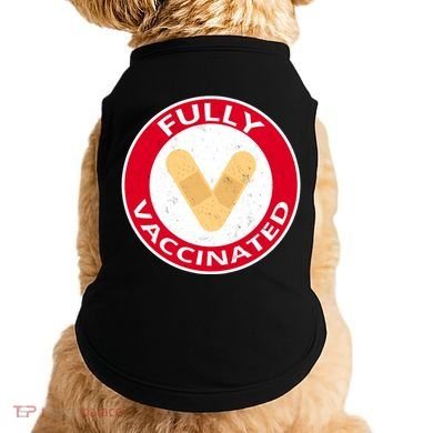 Fully Vaccinated Brandade Funny Pandemic Doggie Tank
