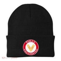 Fully Vaccinated Brandade Funny Pandemic Beanie thumb 0