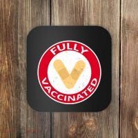 Fully Vaccinated Brandade Funny Pandemic Coaster thumb 0