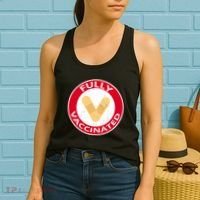 Fully Vaccinated Brandade Funny Pandemic Women's Tank Top thumb 2