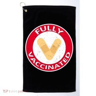 Fully Vaccinated Brandade Funny Pandemic Golf Towel