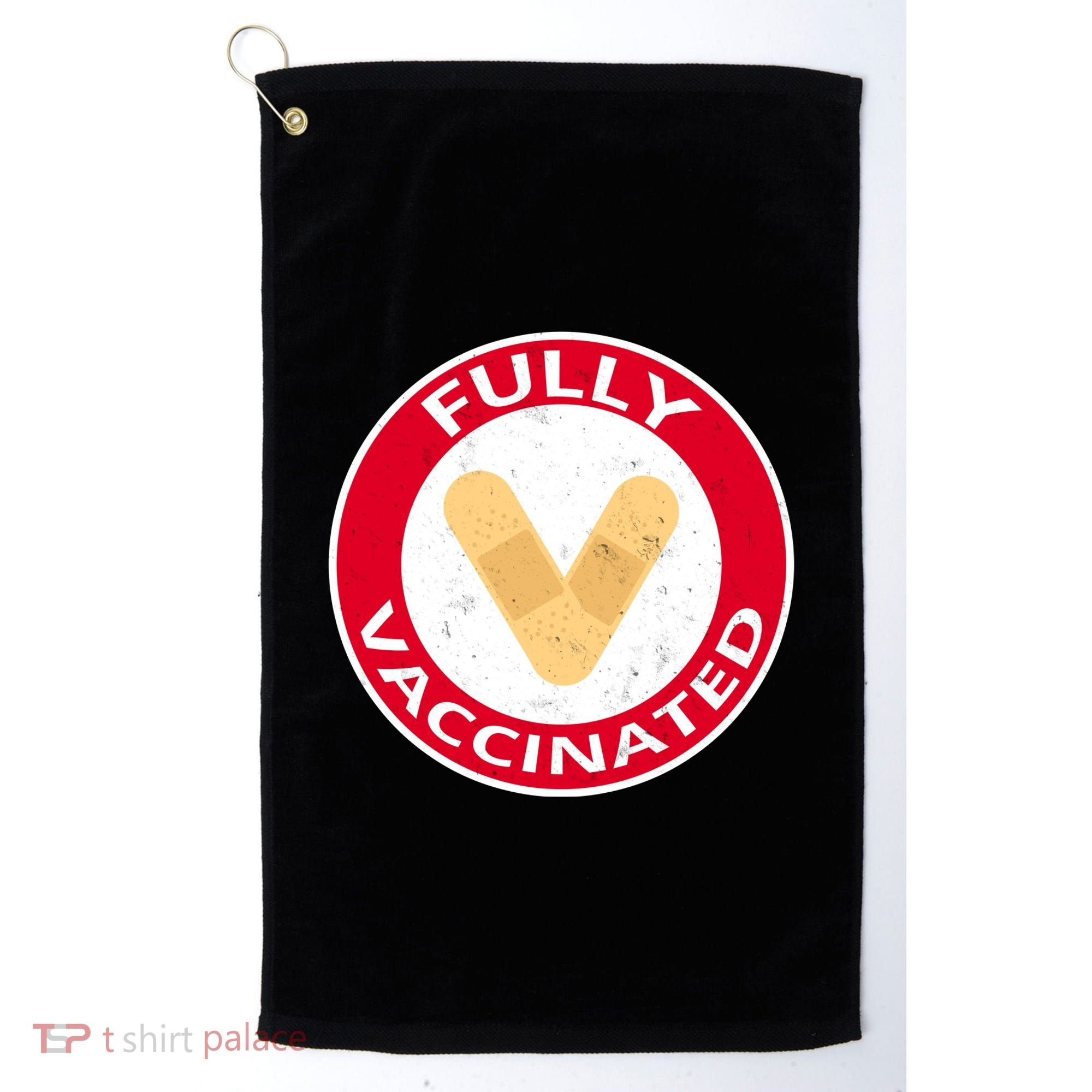 Fully Vaccinated Brandade Funny Pandemic Golf Towel