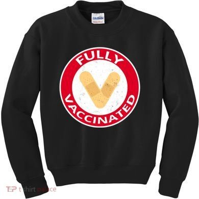 Fully Vaccinated Brandade Funny Pandemic Kids Sweatshirt