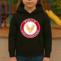 Fully Vaccinated Brandade Funny Pandemic Kids Hoodie thumb 3