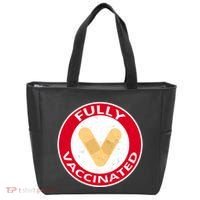 Fully Vaccinated Brandade Funny Pandemic Tote Bag thumb 0