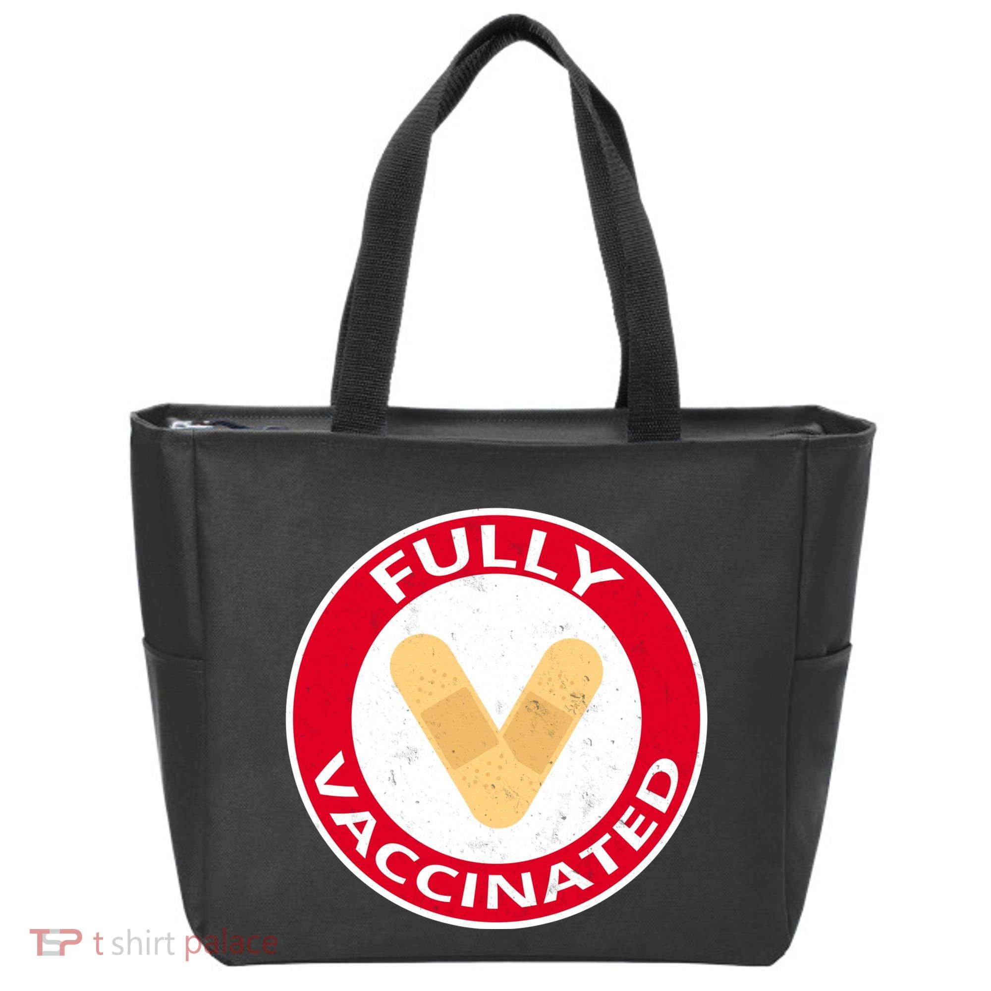 Fully Vaccinated Brandade Funny Pandemic Tote Bag