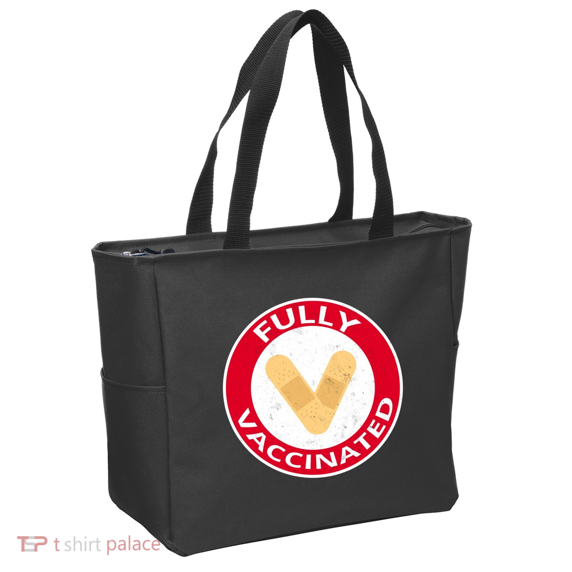 Fully Vaccinated Brandade Funny Pandemic Tote Bag