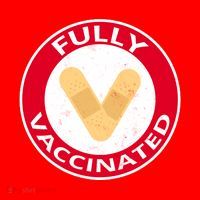 Fully Vaccinated Brandade Funny Pandemic Santa Hat thumb 1