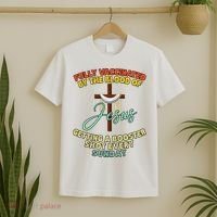 Fully Vaccinated By The Blood Of Jesus Getting A Booster Shot Every Sunday T-Shirt thumb 2
