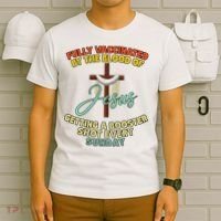 Fully Vaccinated By The Blood Of Jesus Getting A Booster Shot Every Sunday T-Shirt thumb 6