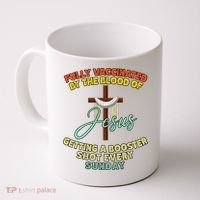 Fully Vaccinated By The Blood Of Jesus Getting A Booster Shot Every Sunday Coffee Mug thumb 0