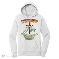 Fully Vaccinated By The Blood Of Jesus Getting A Booster Shot Every Sunday Women's Hoodie thumb 0