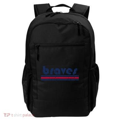 Funny Vintage Braves Retro Three Stripe Weathered 2dark Backpack