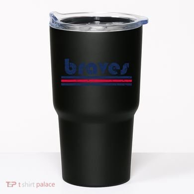 Funny Vintage Braves Retro Three Stripe Weathered 2dark Tumbler