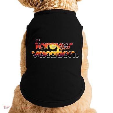 Forever Vacation Beach Sunset Tropical Doggie Tank