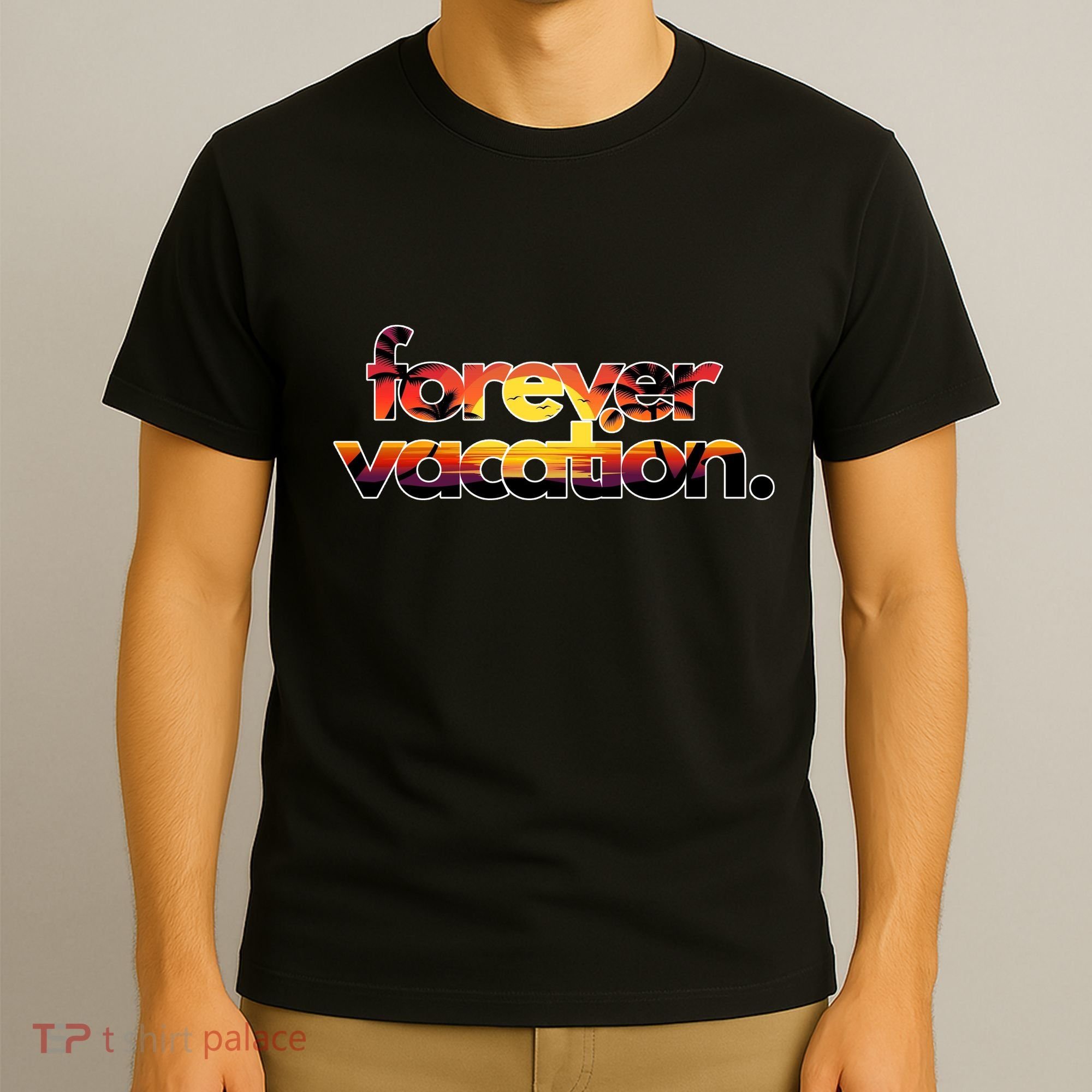 Forever Vacation Beach Sunset Tropical T-Shirt