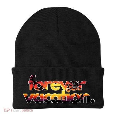 Forever Vacation Beach Sunset Tropical Beanie