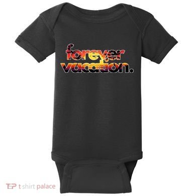 Forever Vacation Beach Sunset Tropical Baby Bodysuit
