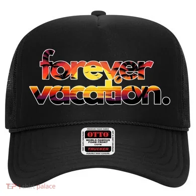 Forever Vacation Beach Sunset Tropical Hat