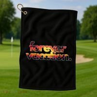 Forever Vacation Beach Sunset Tropical Golf Towel thumb 1