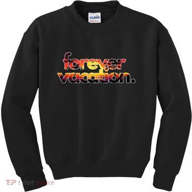 Forever Vacation Beach Sunset Tropical Kids Sweatshirt