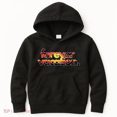 Forever Vacation Beach Sunset Tropical Kids Hoodie