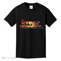 Forever Vacation Beach Sunset Tropical Kids T-Shirt thumb 0