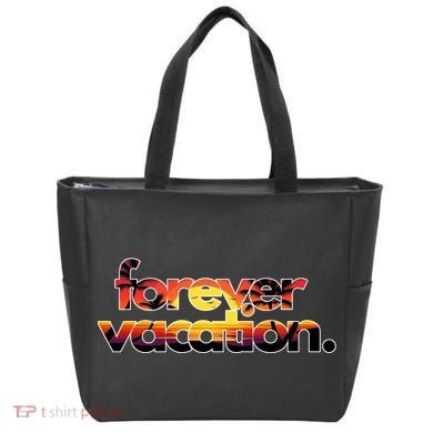 Forever Vacation Beach Sunset Tropical Tote Bag