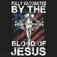 Fully Vaccinated By The Blood Of Jesus Faith Christian Women's Sweatshirt thumb 2
