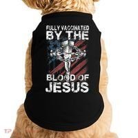 Fully Vaccinated By The Blood Of Jesus Faith Christian Doggie Tank thumb 0