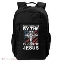 Fully Vaccinated By The Blood Of Jesus Faith Christian Backpack thumb 0