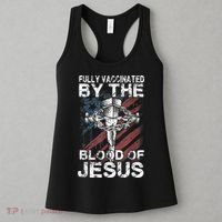 Fully Vaccinated By The Blood Of Jesus Faith Christian Women's Tank Top thumb 3