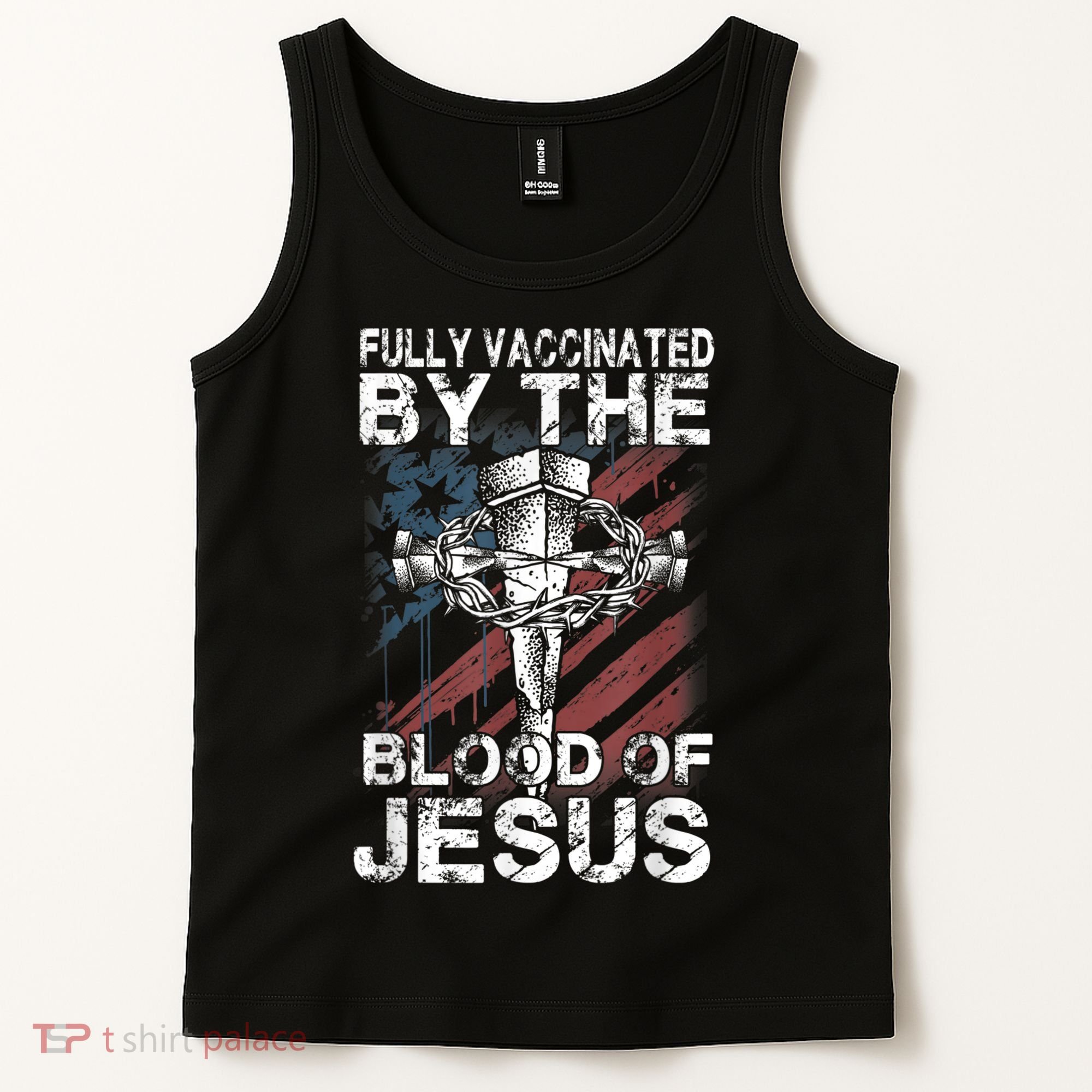 Fully Vaccinated By The Blood Of Jesus Faith Christian Tank Top