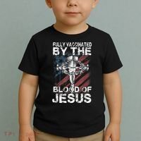 Fully Vaccinated By The Blood Of Jesus Faith Christian Toddler T-Shirt thumb 2