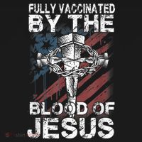 Fully Vaccinated By The Blood Of Jesus Faith Christian Kids Long Sleeve Shirt thumb 2