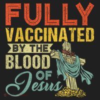 Fully Vaccinated By The Blood Of Jesus Funny Christian Beanie thumb 2