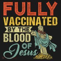 Fully Vaccinated By The Blood Of Jesus Funny Christian Mousepad thumb 1