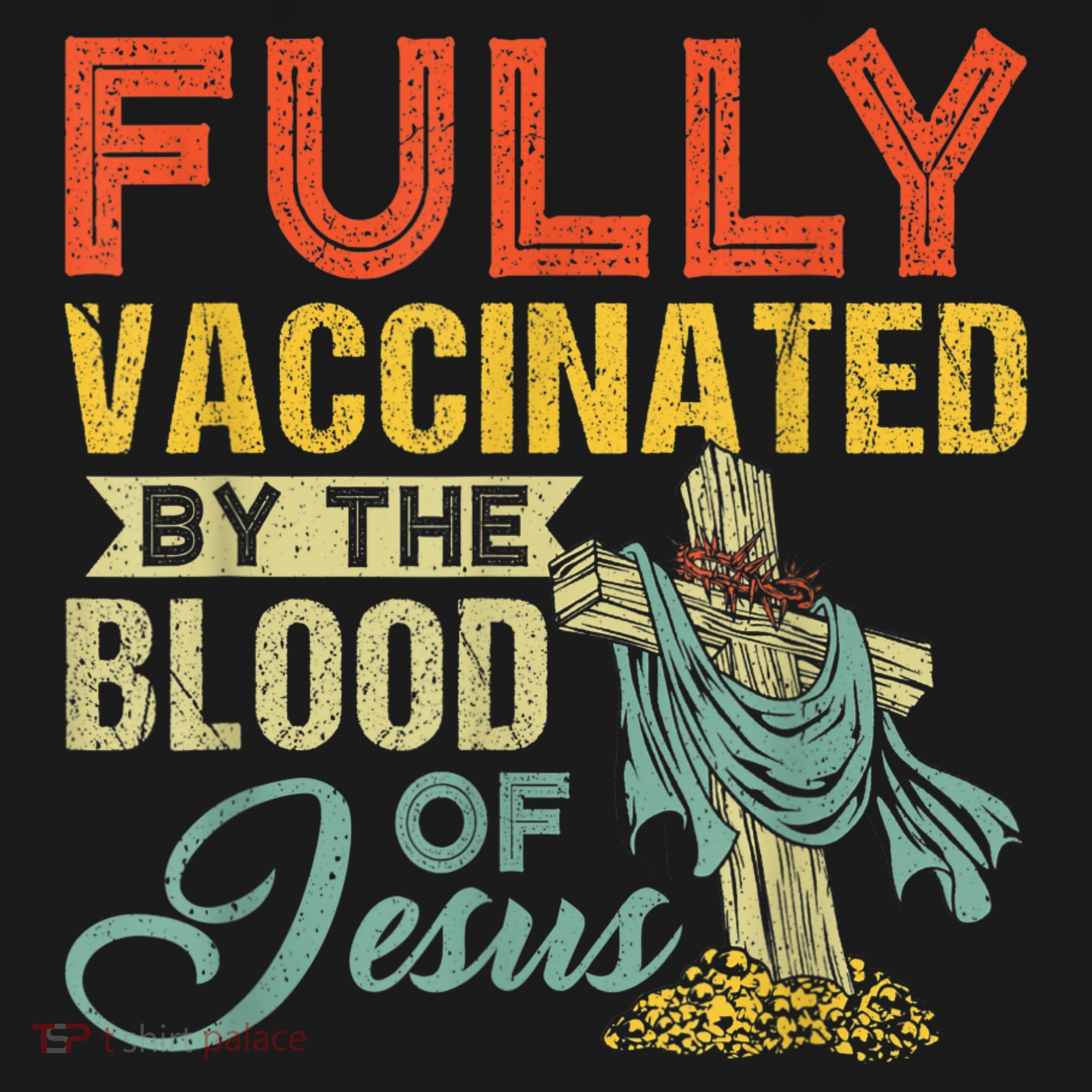 Fully Vaccinated By The Blood Of Jesus Funny Christian Women's Tank Top