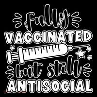 Fully Vaccinated But Still Antisocial Ornament thumb 1