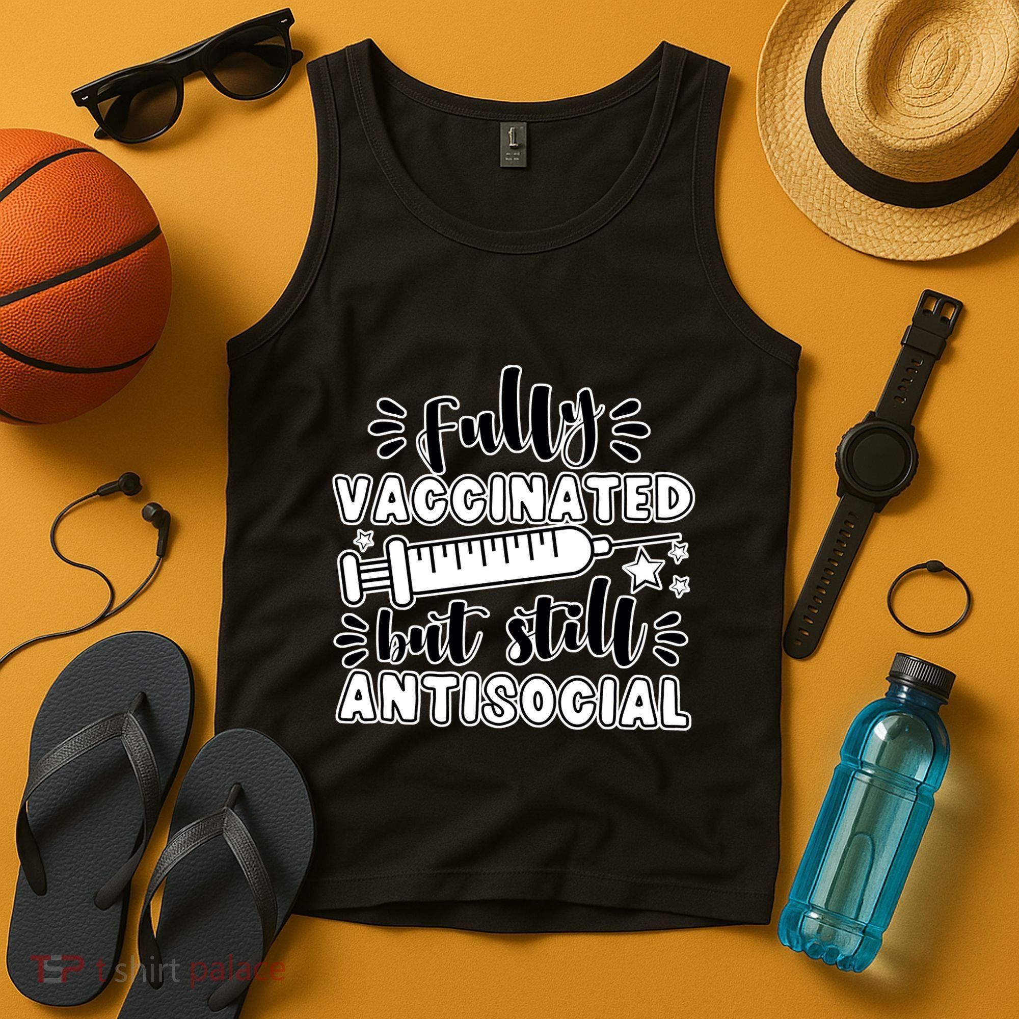 Fully Vaccinated But Still Antisocial Tank Top