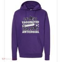 Fully Vaccinated But Still Antisocial Hoodie thumb 0