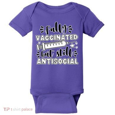 Fully Vaccinated But Still Antisocial Baby Bodysuit