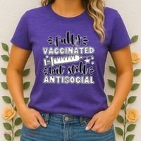 Fully Vaccinated But Still Antisocial Women's T-Shirt thumb 2